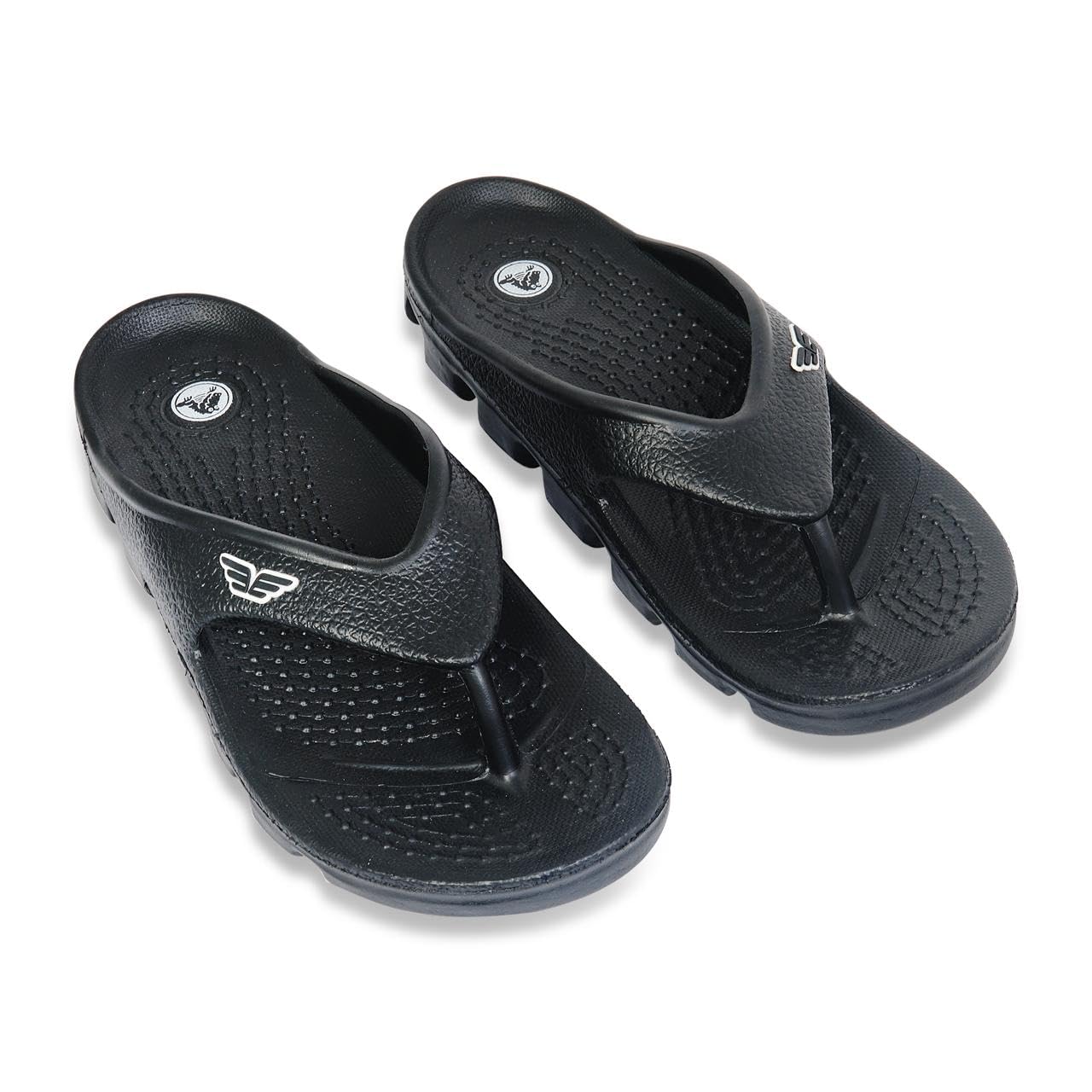FOOTBOT Unisex Full Eva Flip-Flops Slippers | Comfortable | Durable | Lightweight | Stylish | Walking Slippers (Black,9) (B0DBQCZ1FJ) Amazon Price History, Amazon Price Tracker