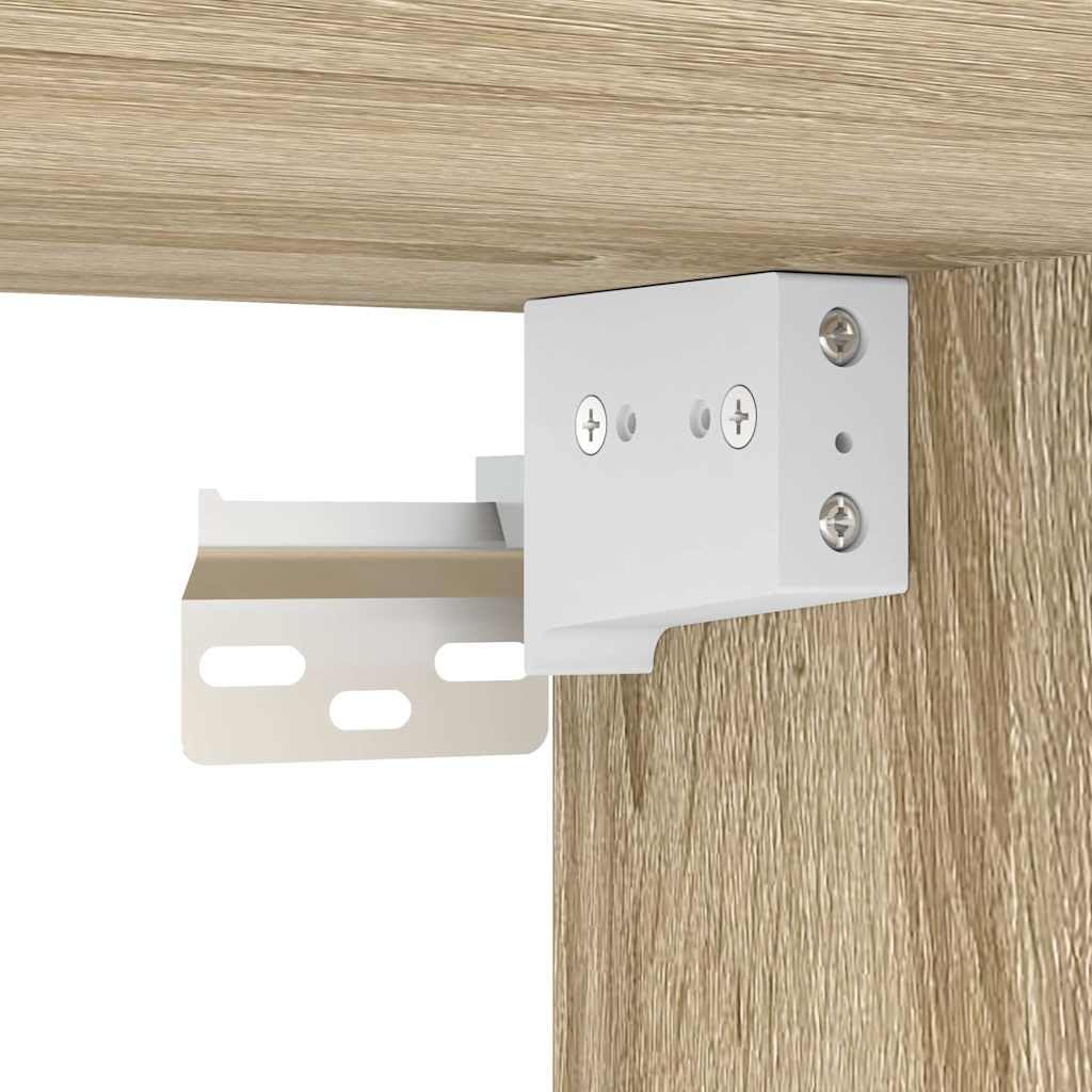 vidaXL Set Mobili da Bagno 5 pz Rovere Sonoma in Legno Multistrato