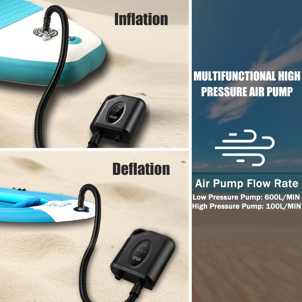 Pompe Paddle Electrique, Pompe à Air électrique 16PSI Pour Sup