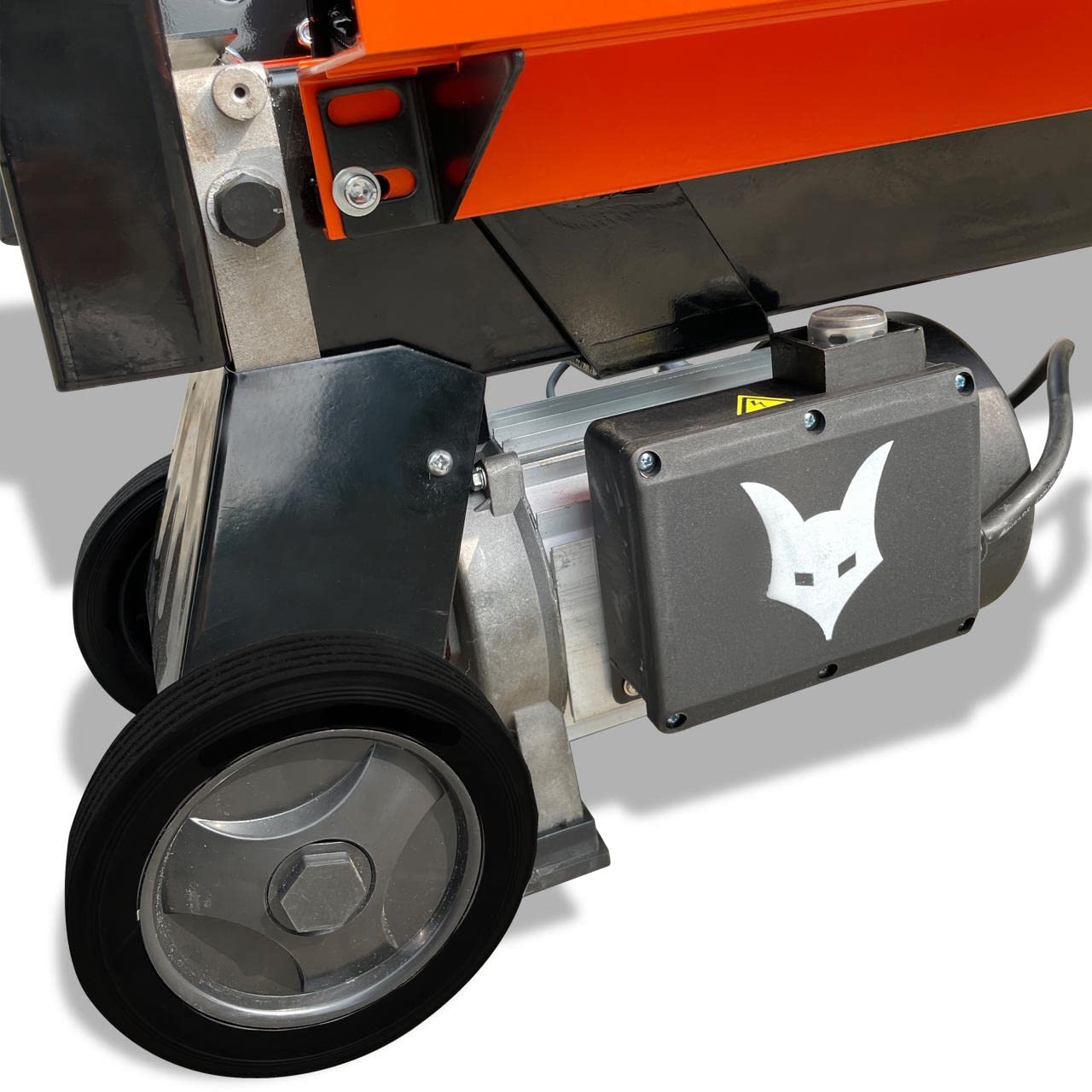 FUXTEC Cortadora de Troncos Eléctrica Hidráulica Horizontal 7 Toneladas 2300W - Longitud máxima de la madera 52cm y diámetro 25cm - Sin Chasis/Soporte de Ruedas