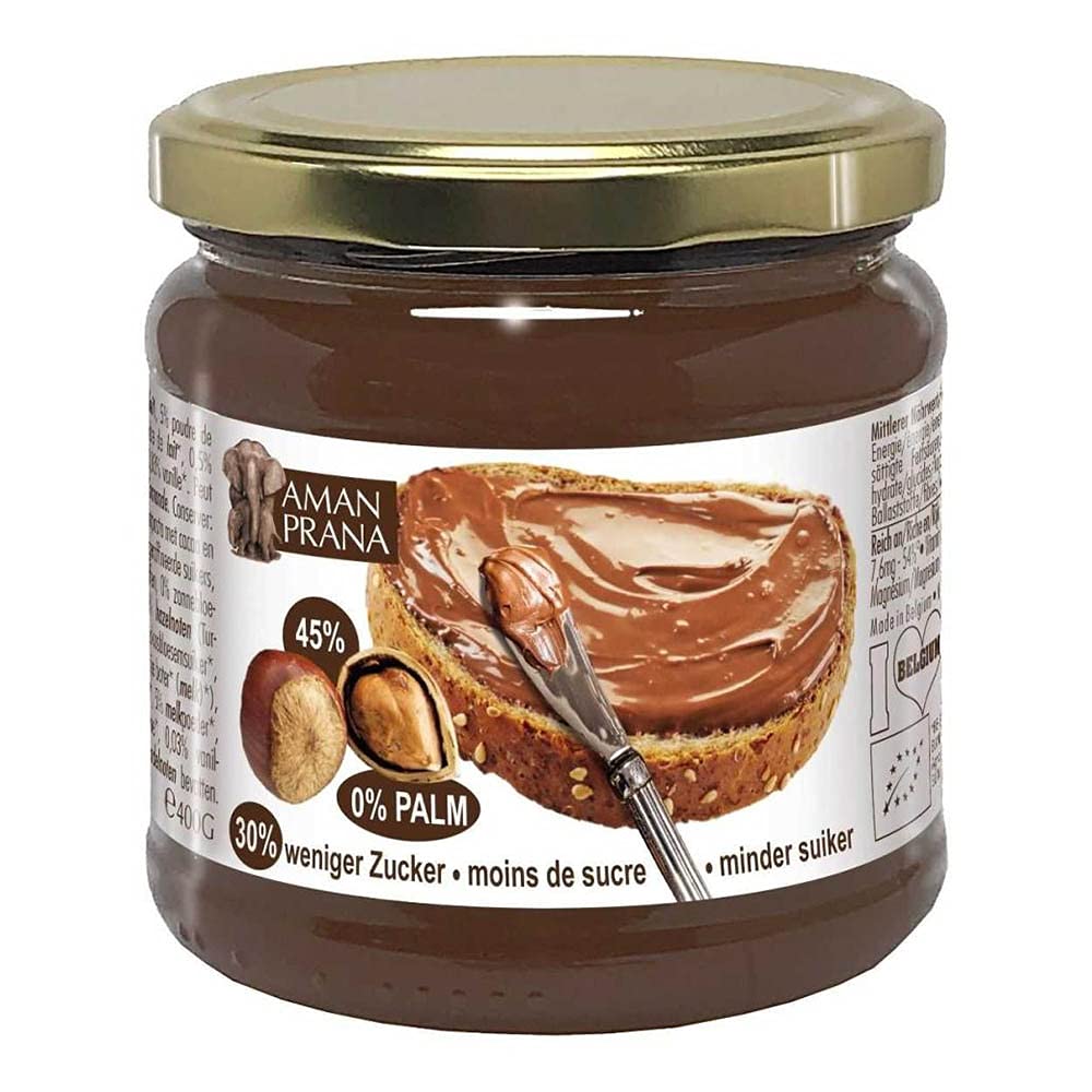 Aman Prana Hazelnut Paste, Cocoa & Coconut Blossom Sugar 400g