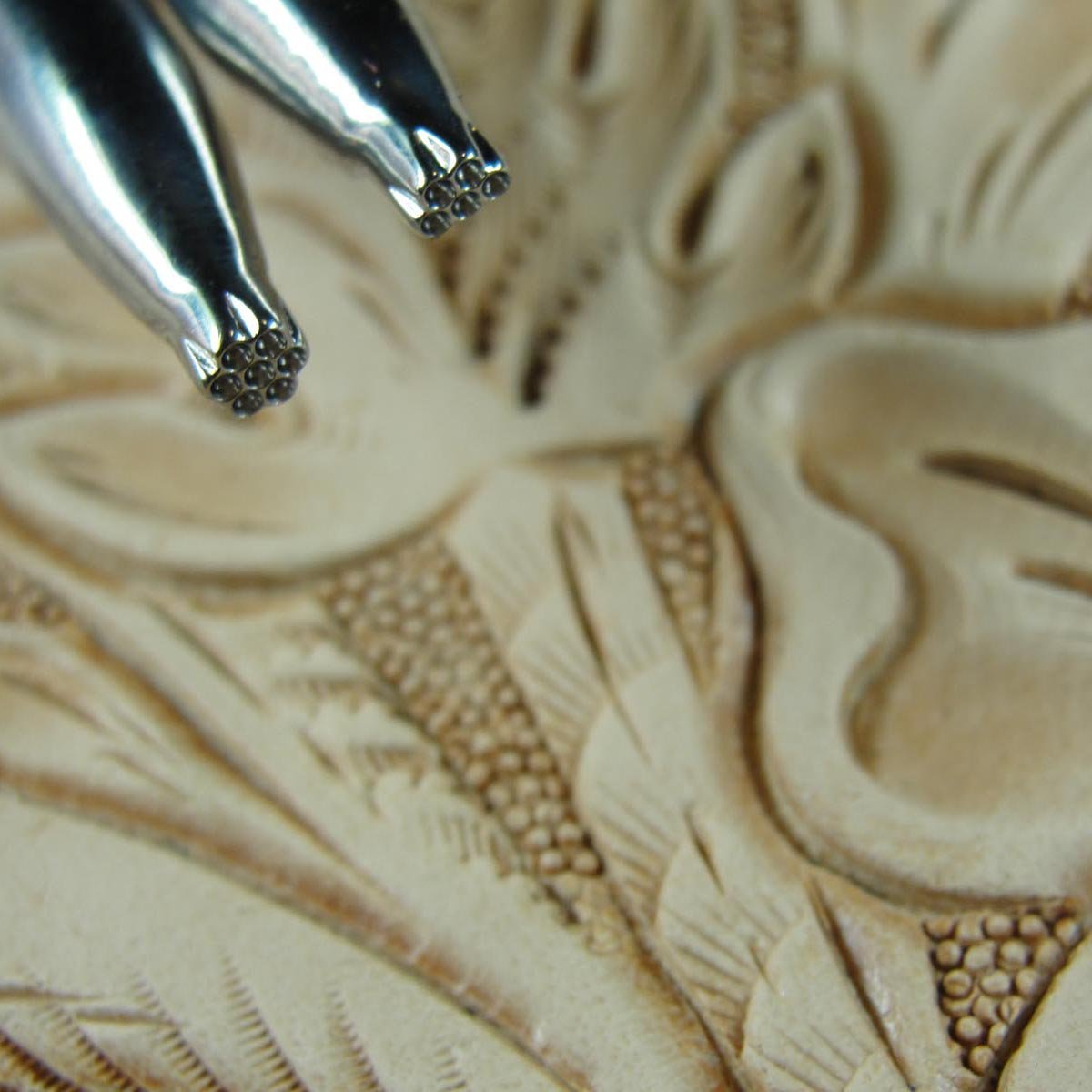 Stainless Steel Barry King - 2-Piece Round Grounder Set (Leather Stamping Tools)