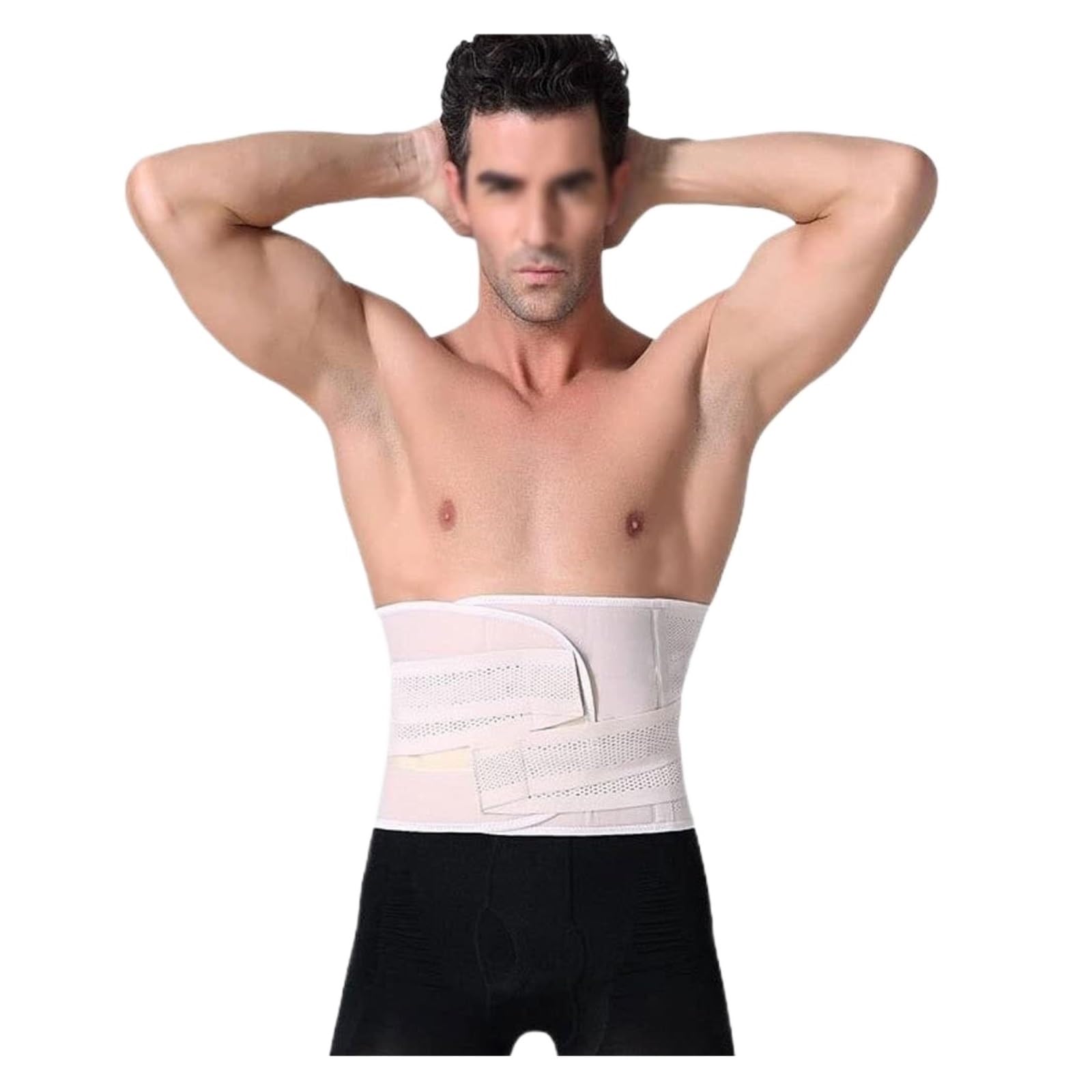 Faja Lumbar Faja Lumbar Correctora De Postura para La Espalda Baja, Alivio De La Descompresión Lumbar, Hernia Cinturón Apoyo Lumbar(Beige,XL)