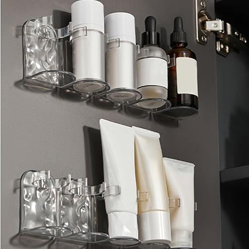 Miniatura 6 de Estante de pared de plástico para filas, estante de pared de plástico, estante de almacenamiento corrugado en filas, ganchos de almacenamiento de