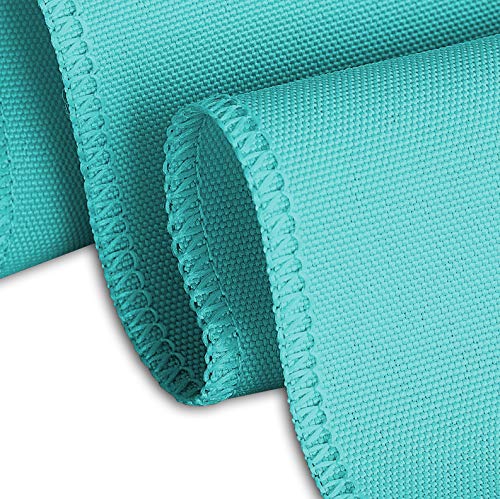 Nappe ronde turquoise en polyester 228 cm pour table de réception - 5