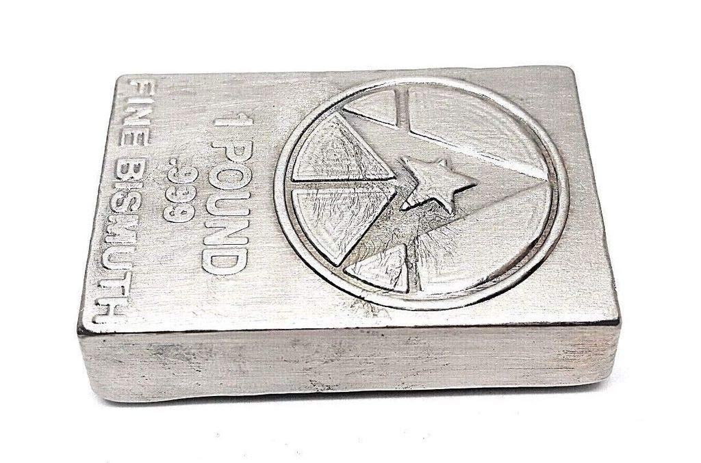 Lingote de bismuto (Bi) de 1 libra (450 a 500 gramos)