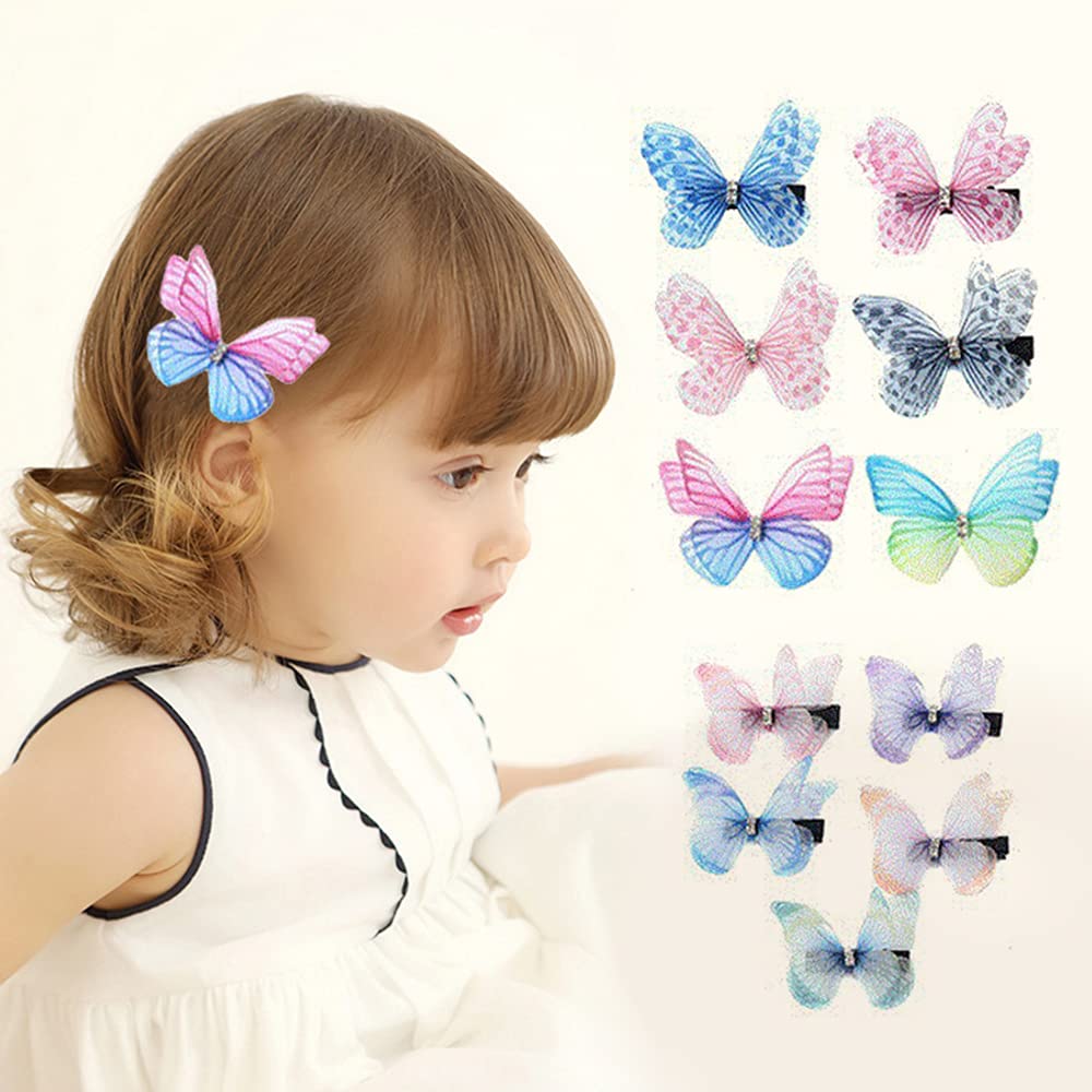 50 Farfalle Decorative In Organza - Per Decorazioni Murali, Torte, Fai Da Te, 10x10cm - Foto 4