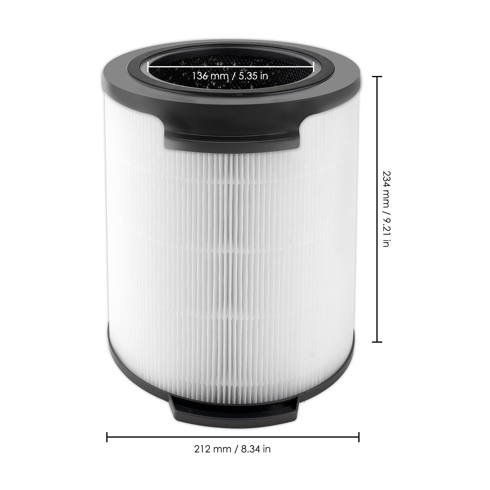 (2 piezas) filtros para purificadores de aire Philips Serie 1000i, AC1711, AC1715, AC1715/70, AC1715/41, filtro HEPA verdadero H13, filtro de carbón activado, filtración de 3 etapas (FY1700/30)