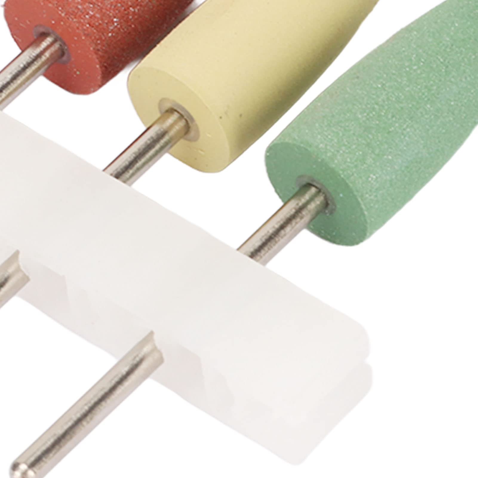 5 Punte per Levigatrice Unghie in Silicone – Accessori per Trapano Manicure e Pedicure, Abrasive per Gel, Lucidatura e Cuticole, Confezione 5 pezzi