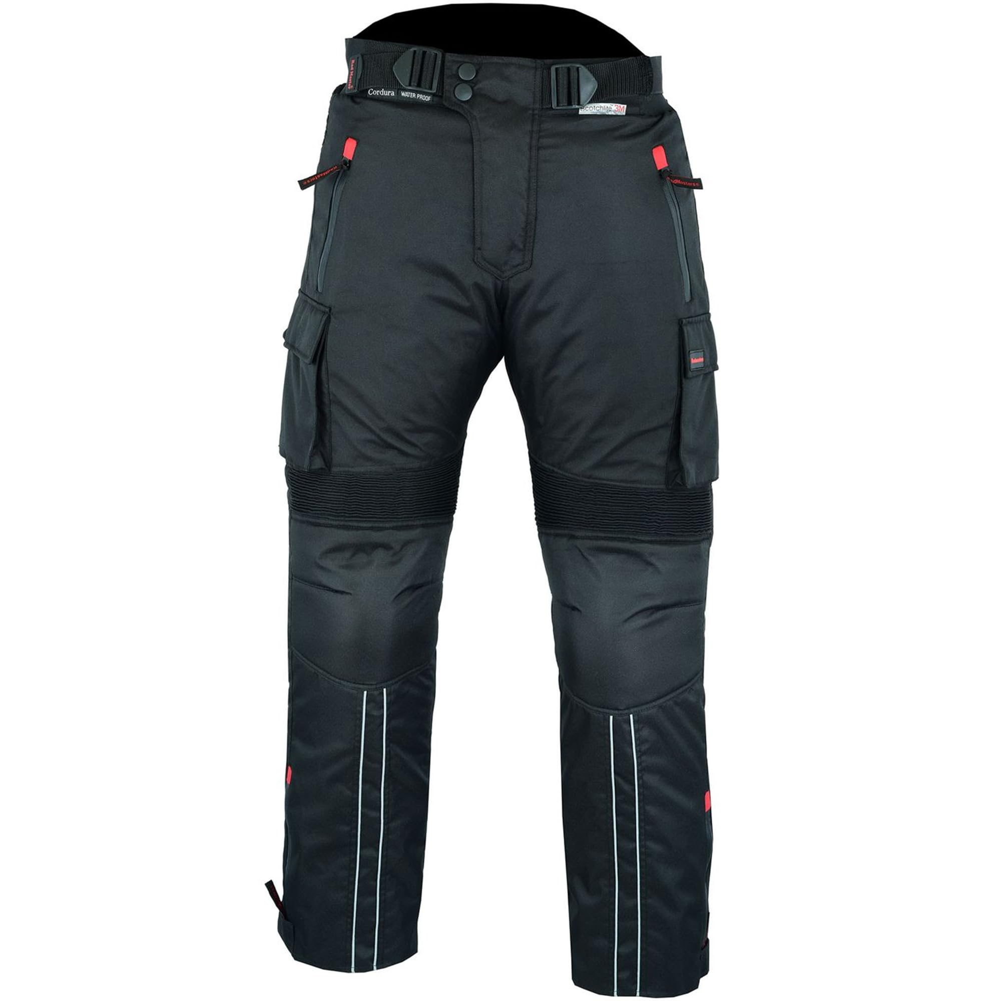 BULLDT Herren 2-teiliger Motorradkombi mit CE-Protektoren – Jacke & Cargo Motorradhose, 4-lagig, Winddicht, Abnehmbares Thermofutter, 9 Taschen, Reflektierende Elemente, für Sommer & Winterfahrten