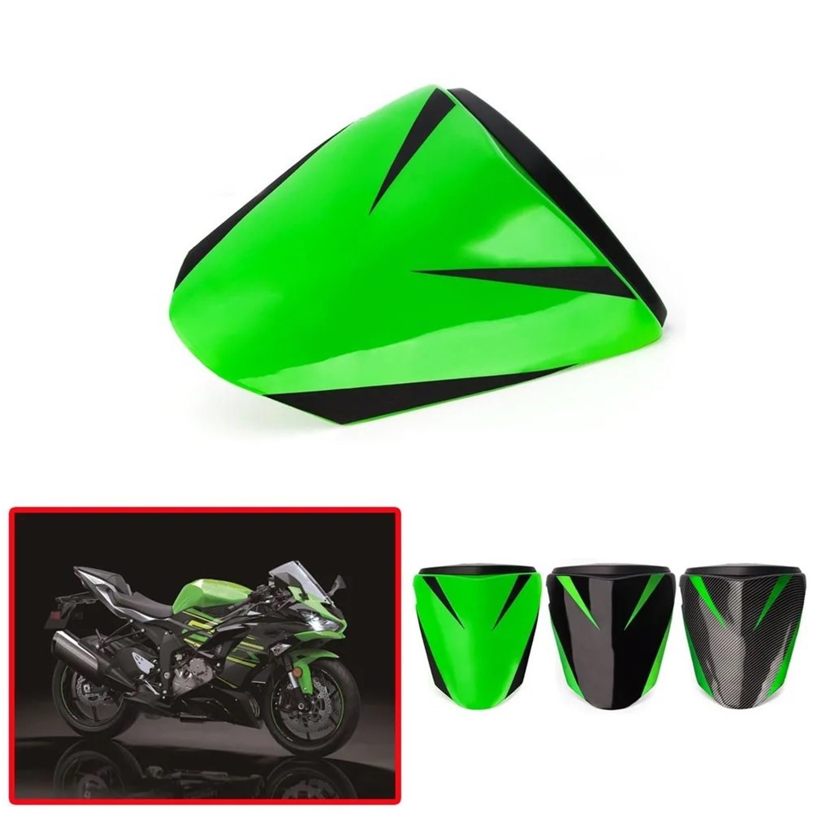 Fairing Tail Cover Pasuje do Kawasaki Ninja ZX6R ZX-6R 636 2009-2015 Motocykl Tylna owiewka siedzenia pasażera Osłona owiewki Motorcycle Tail Seat(Red)