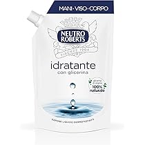 Neutro Roberts Sapone Liquido Ecopouch Idratante Con Glicerina, Ricarica Ecologica di Sapone Liquido per Le Mani, Dermatologicamente Testato, Senza Sapone, Flacone da 400 ml