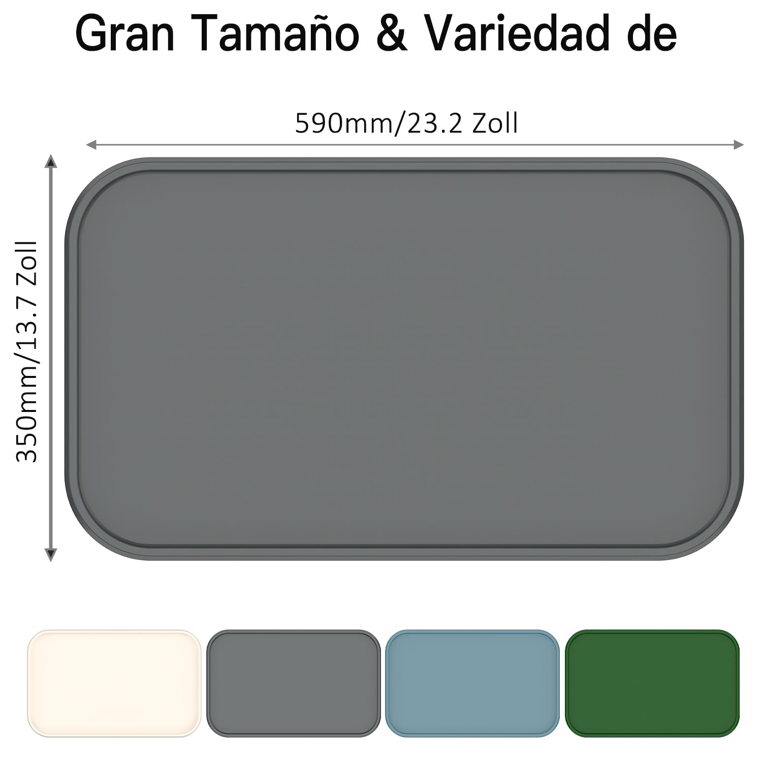 Alfombra Comedero Gato [Borde Elevado Resistente a la deformación], Colocación de Silicona Impermeable para Cuencos de Agua y Alimentos (Gris)
