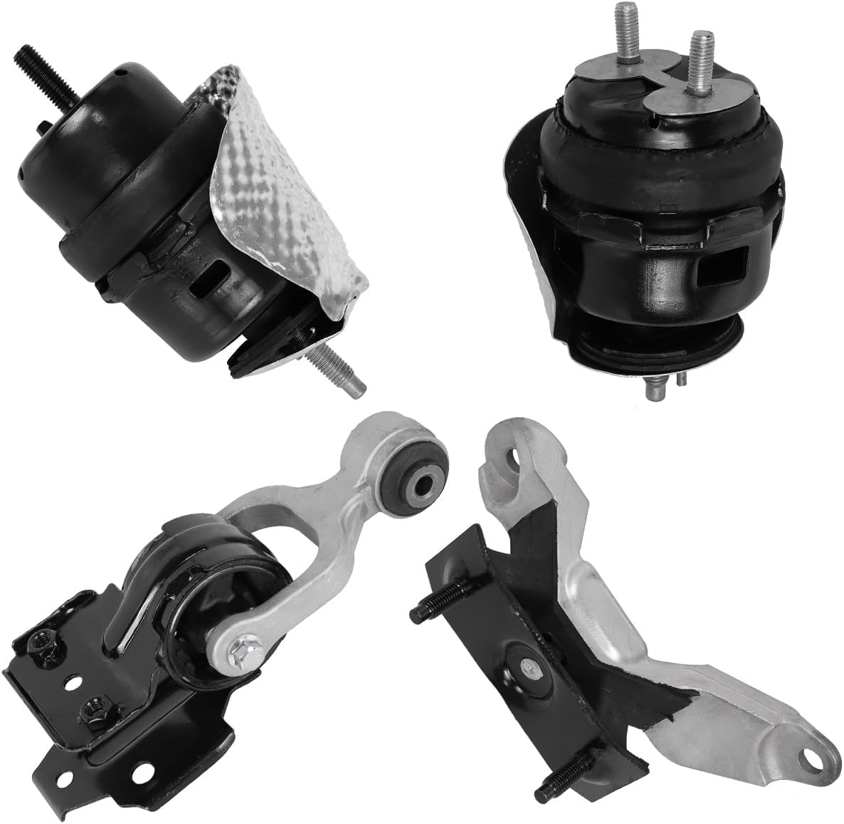 Set of 4 Engine Motor Mount & Trans Mount Compatible with Chevrolet Impala 2012-2013, Compatible with Impala Limited 2014-2016 V6 3.6L---Automatic Transmission OE: A5718, A5651, A5712, A5625