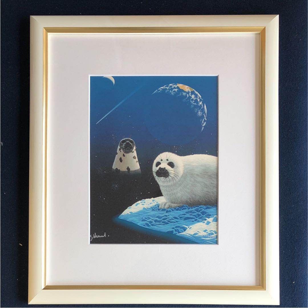 シム•シメールの版画 マイホーム•トゥ　あざらし お部屋のインテリアに シム•シメールの版画 〜マイホーム•トゥより 2