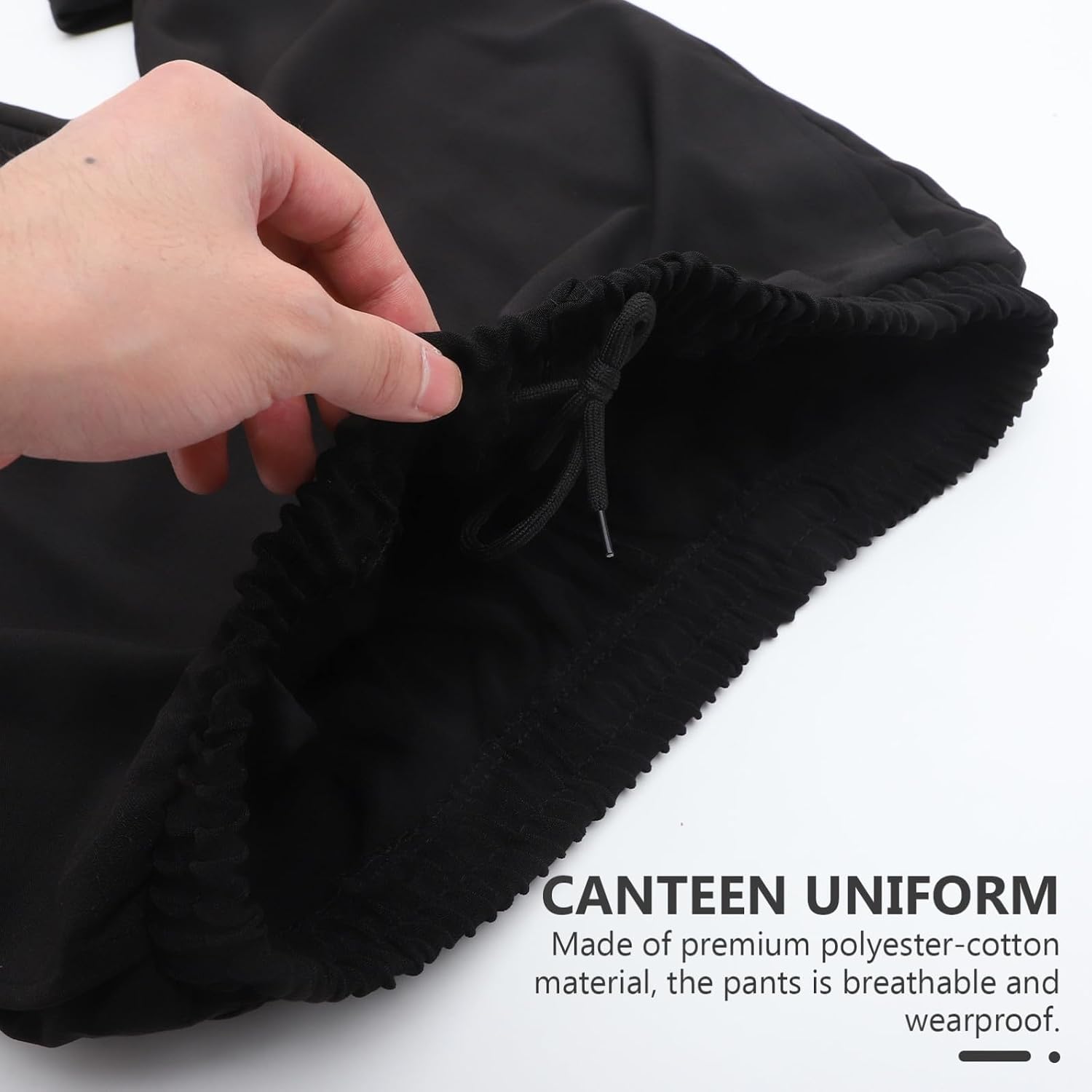 Men's Chef Pants Breathable Polyester Workwear Trousers Size Xxxl