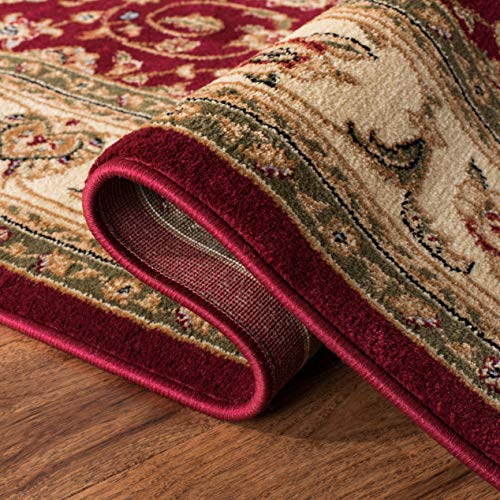 Tapete decorativo SAFAVIEH 9' x 12' rojo e ivory miniatura 6