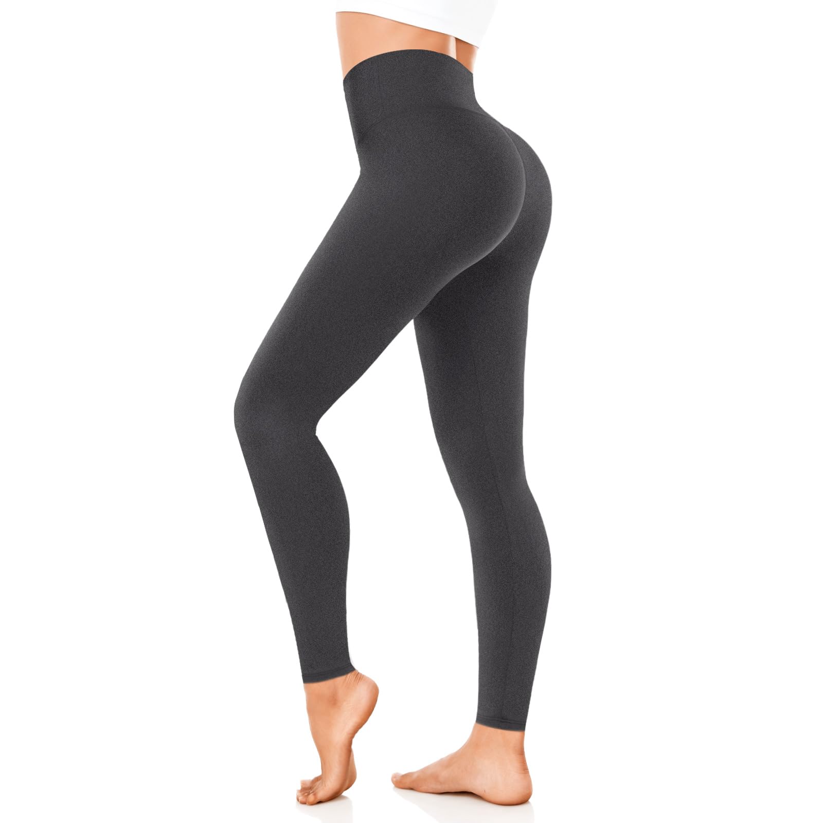 Leggings Damen High Waist Blickdicht Sportleggings Damen Lang Elastisch Bauchkontrolle Slim Fit Sporthose Leggins für Yoga Gym Fitness Alltag.