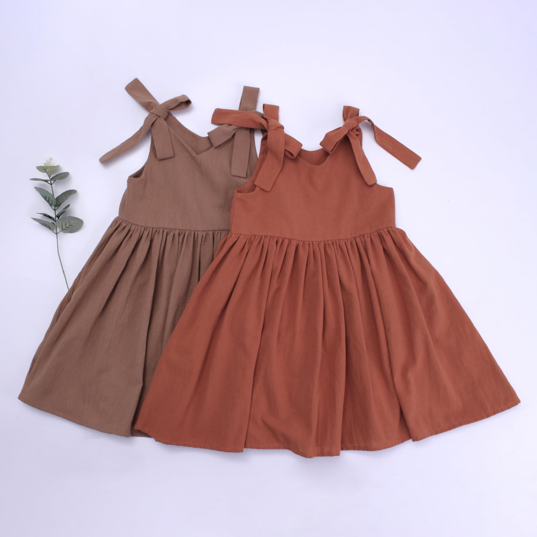 Vestidos de algodón para bebés y niñas pequeñas, sin mangas, casual, vestido halter para fiesta, 6 meses a 6T