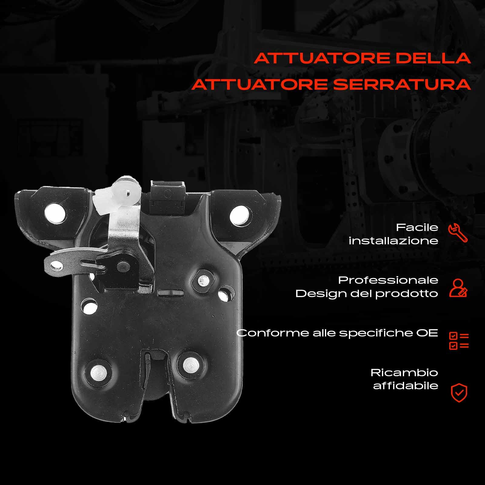 Frankberg Serratura porta serratura auto Portellone posteriore