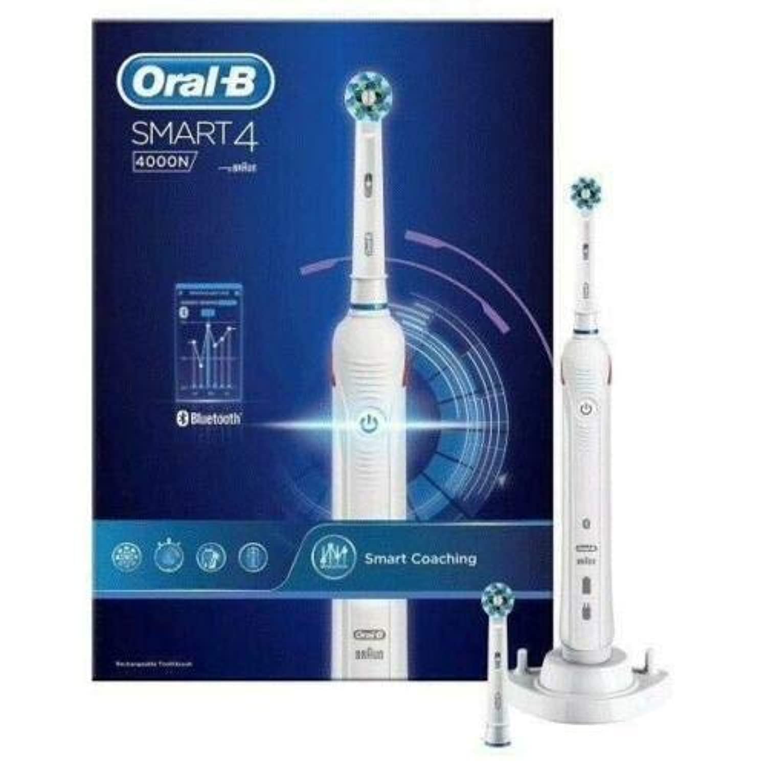 Oral-B Smart 4 4000N CrossAction Electric Toothbrush Rechargeable