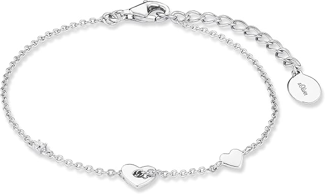 s.Oliver Bransoletka Biżuteria na rękę, z Szkło, 16+4 cm, Morela, Infinity
