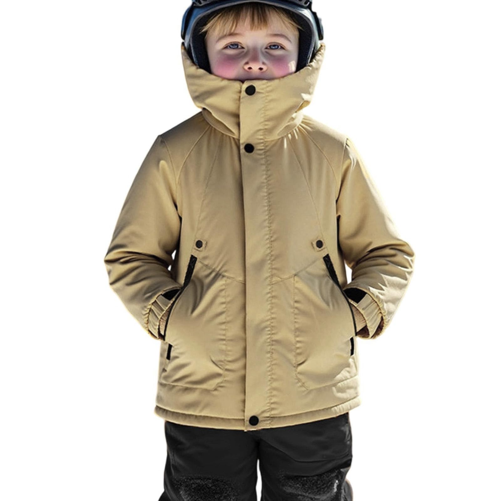 Generico Piumino Bambina 100 Grammi,Giacca Invernale Da Bambina Calda Ispessita Termica Antivento Per Il Freddo Per Bambini Piccoli E Giovani