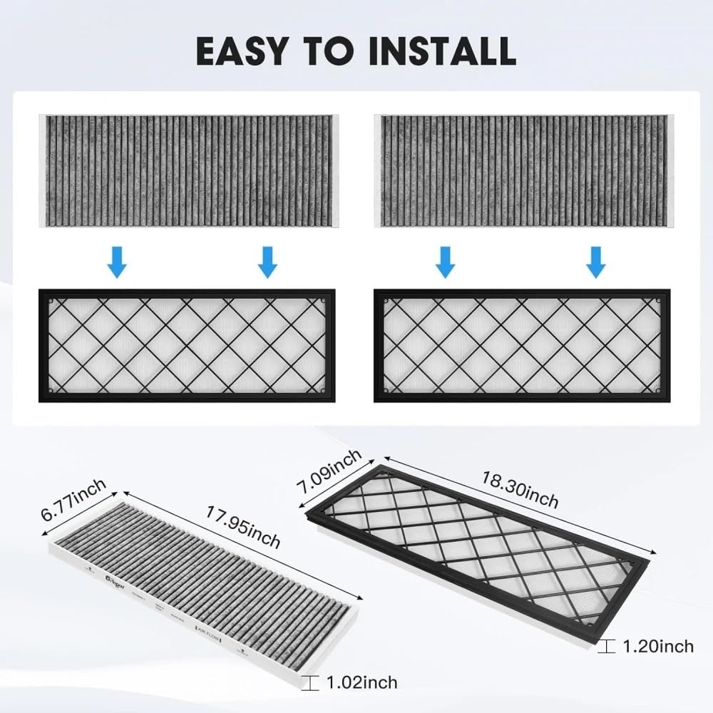 Filtro abitacolo Filtro aria HEPA Filtro di aspirazione aria di ricambio con carbone attivo adatto for Tesla Model Y 2020 2021 2022 2023 2024(4pcs hot sale)
