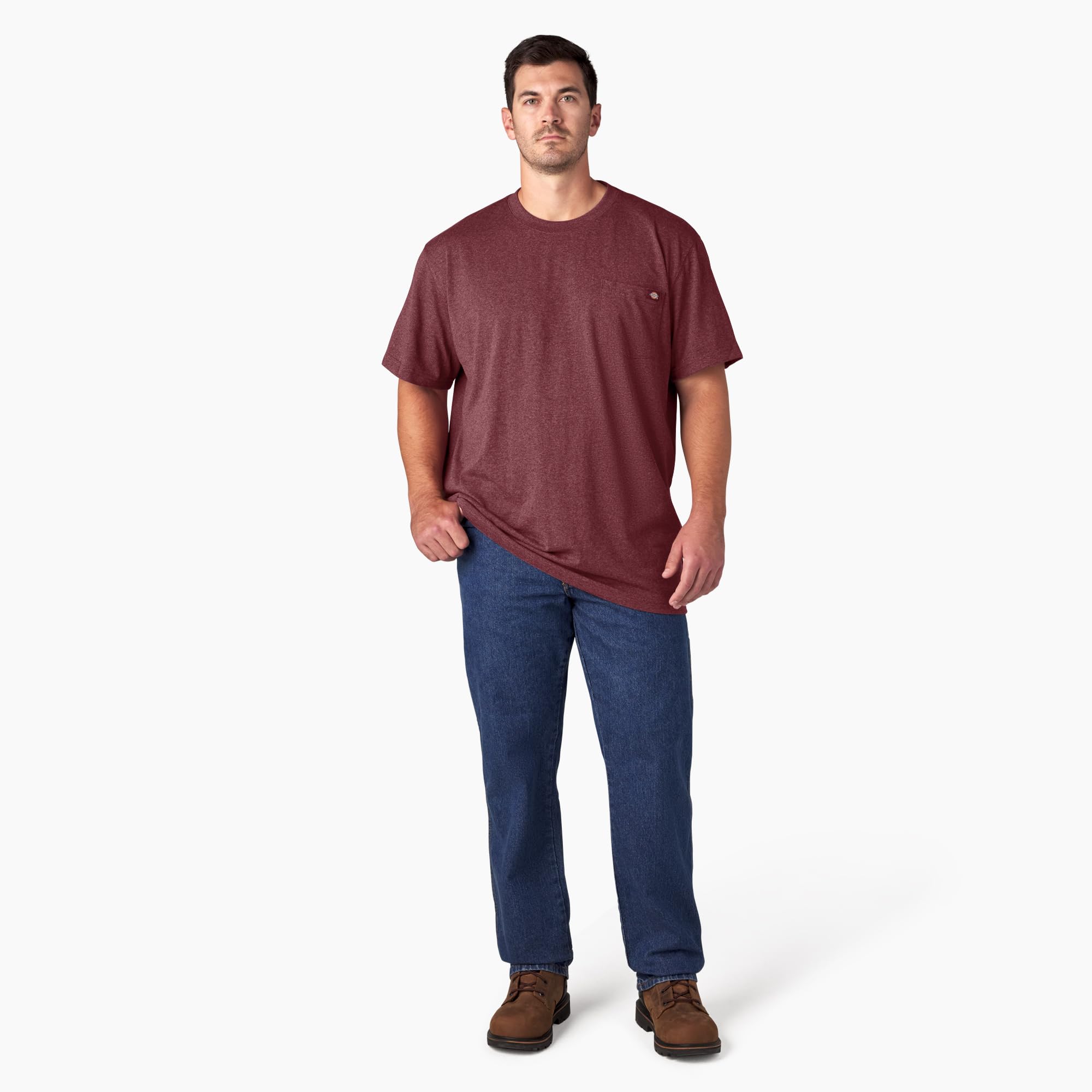 Dickies T-Shirt für Herren, kurzärmelig, schwer, Rundhalsausschnitt