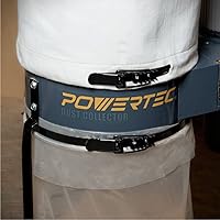 Vista 6 de POWERTEC 71735 Abrazadera de banda de 19-1/8 pulgadas para colector de polvo, compatible con JET, Grizzly, Shop Fox, Wen, Harbor Freight y POWERTEC