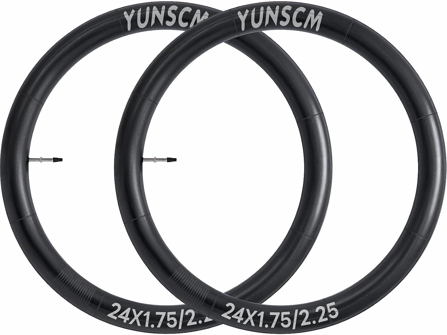 2-PCS 24'' Heavy Duty/Regular Bike Tubes 24x1.75-2.25/1.75-2.125 (45/57-507) 48mm Presta Valve Inner Tubes 24'' Bicyle Tube Compatible with 24x1.75 24x1.95 24x2.125 24x2.20 24x2.25 Bike Tire Tubes