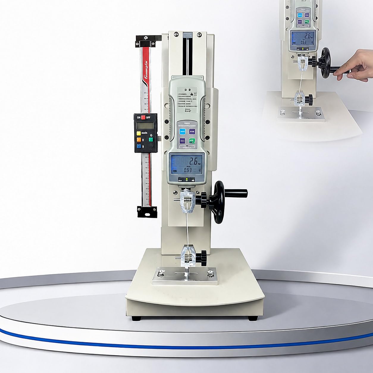 Dinamometro Digitale 10-2000N, Tester Trazione e Compressione withRuler-50N