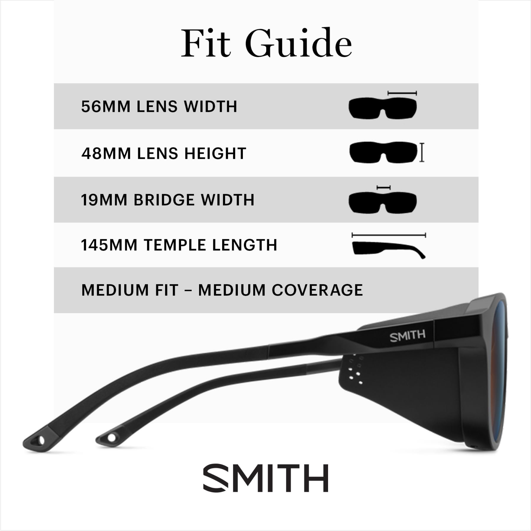 SMITH Optics Venture Sonnenbrille - Shield Lens Performance Sport-Sonnenbrille für Skifahren, Schneesport & mehr - Für Damen & Herren