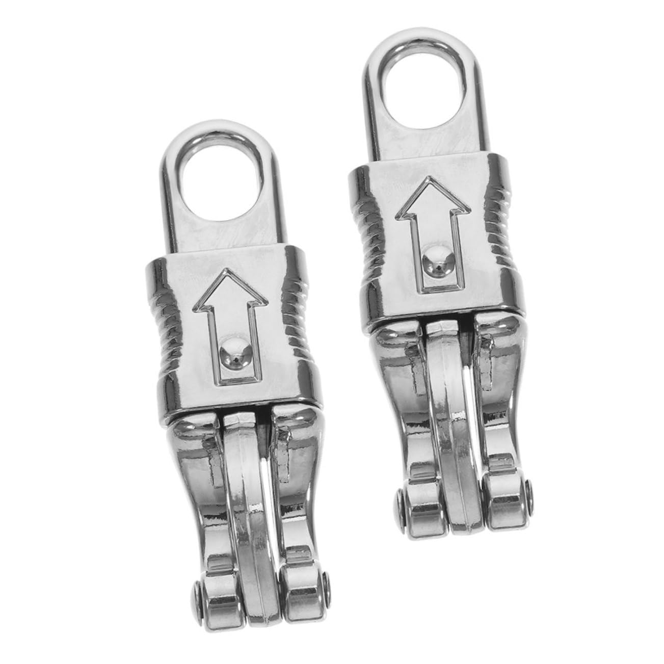 PRETYZOOM 4 Sätze Pferdestellen Haken Clips Seilhaken Hängend Schnappen Schlüssel Reiter S Haken Federkarabinerhaken Metallhaken Seilklemmen Hakennägel Zinklegierung Silber 2 Stück * 4