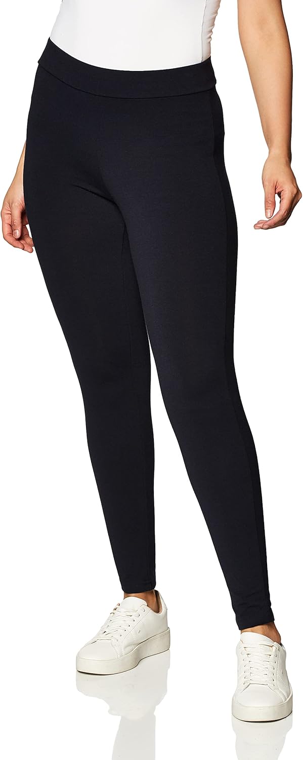 HUE Women's Wide Waistband Blackout Cotton Leggings, Assorted at  Women’s Clothing store