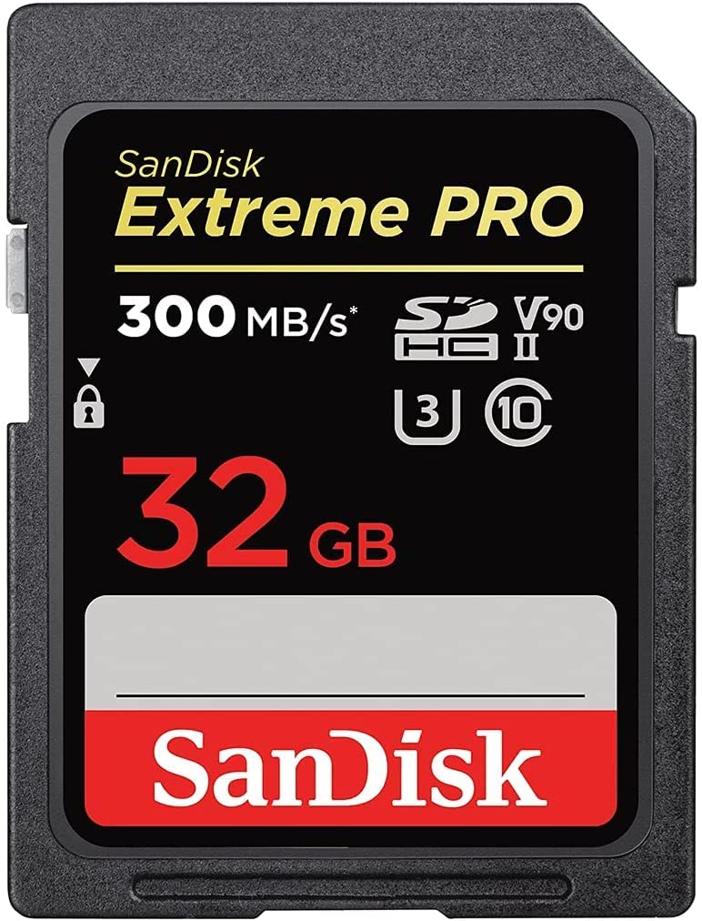 SanDisk Extreme PRO SDHC UHS-II Speicherkarte V90B (300 MB/s 32G