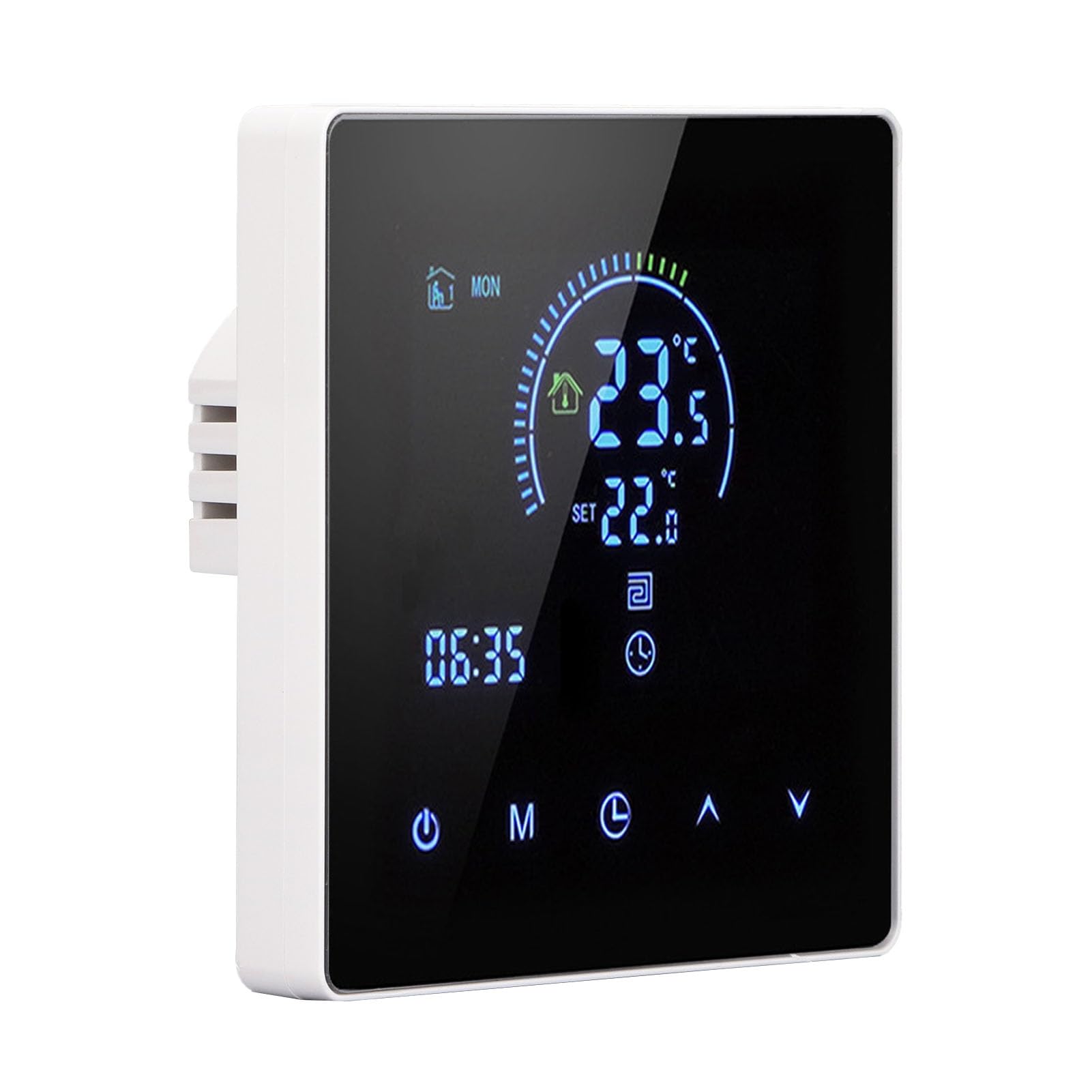 YWBL-WH Termostato Digitale Programmabile Intelligente Termostato per Riscaldamento a Parete con Display LCD per Riscaldamento a Pavimento di (Tipo standard)