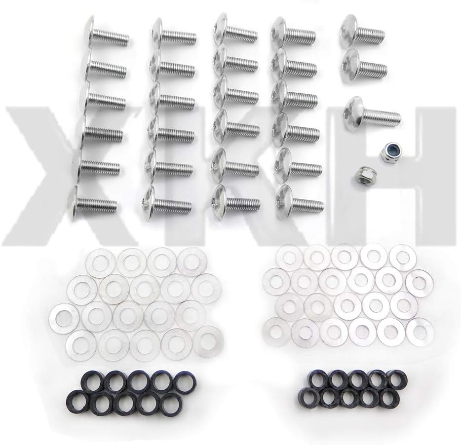 XKH Motorcycle Motorcycle Spike Fairing Bolts Kit