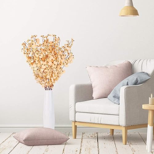 Miniatura 7 de HANTAJANSS Orquídeas artificiales de seda, 8 piezas de orquídeas de seda a granel flores artificiales para interiores y exteriores, boda, hogar,