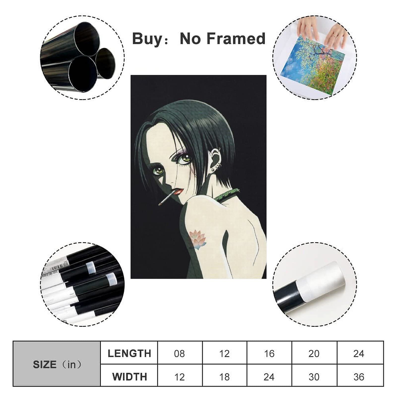 Amazon｜NANA大崎ナナアニメキャンバスアートポスター寝室リビング