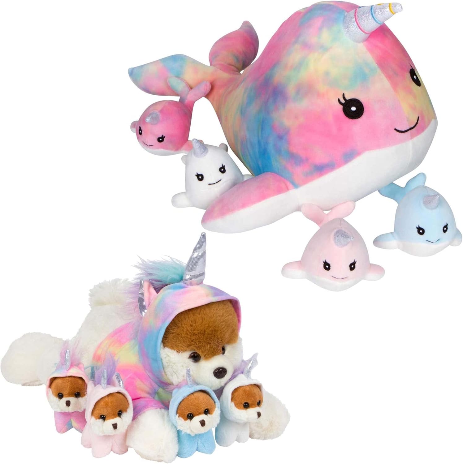 Snugababies Narwhal Unicorn Stuffed Animals for Girls Ages 3 4 5 6 7 8 Years Toy
