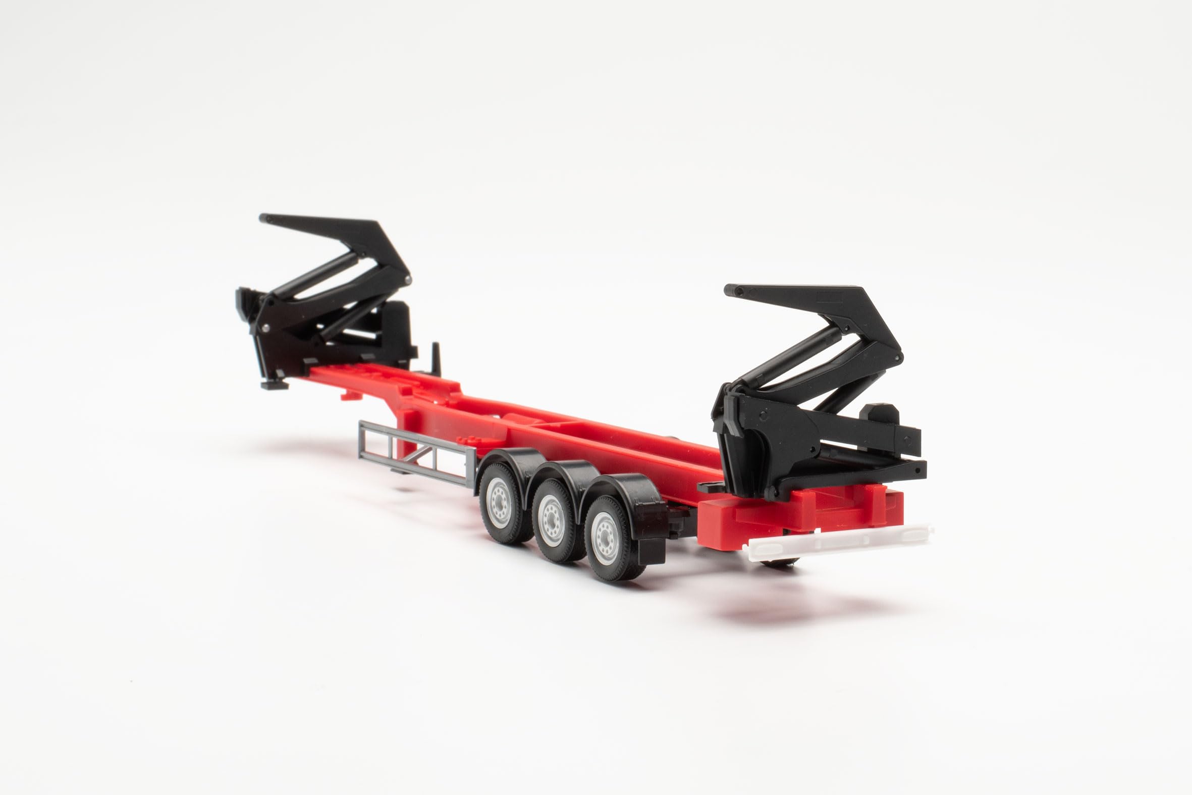 herpa Camion modèle Hammar Chargeur latéral conteneur Rouge, Miniature à l'échelle 1:87, Objet de Collection, fabriqué en Allemagne, Plastique