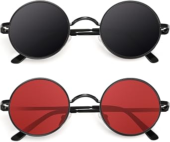 CGID Retro Round Polarized Sunglasses Men Womens Circle Hippie Shades E01