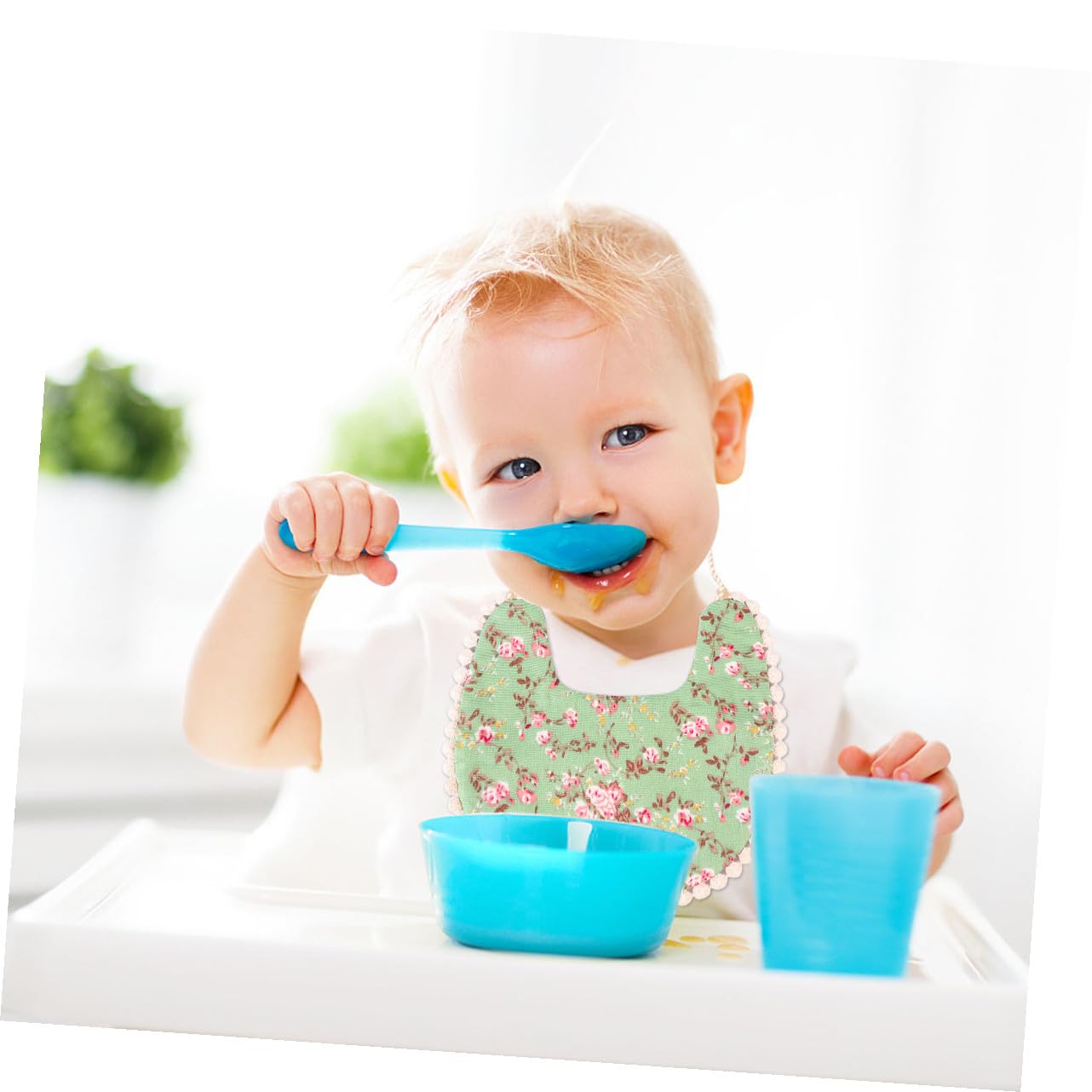 ifundom 4pezzi Bavaglini Per Cotone Doppio Bavaglini Unisex Assorbenti Per Svezzamento e Perfetti Per Situazioni Di Disordine