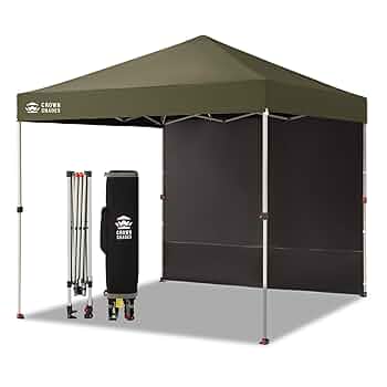 Amazon | CROWN SHADES 8x8 ポップアップキャノピー - ビーチ