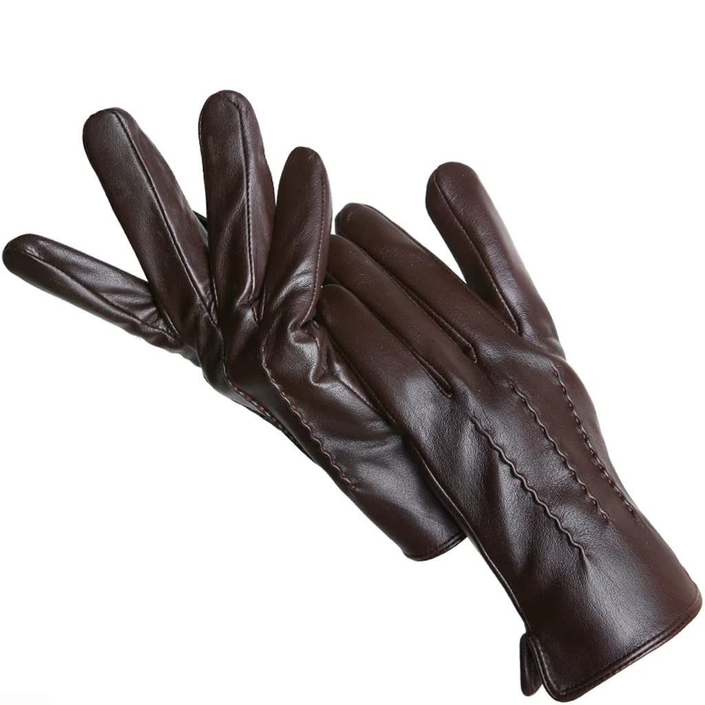VIDI Winter Mens Motorcycle Driving Leather Gloves Outdoor