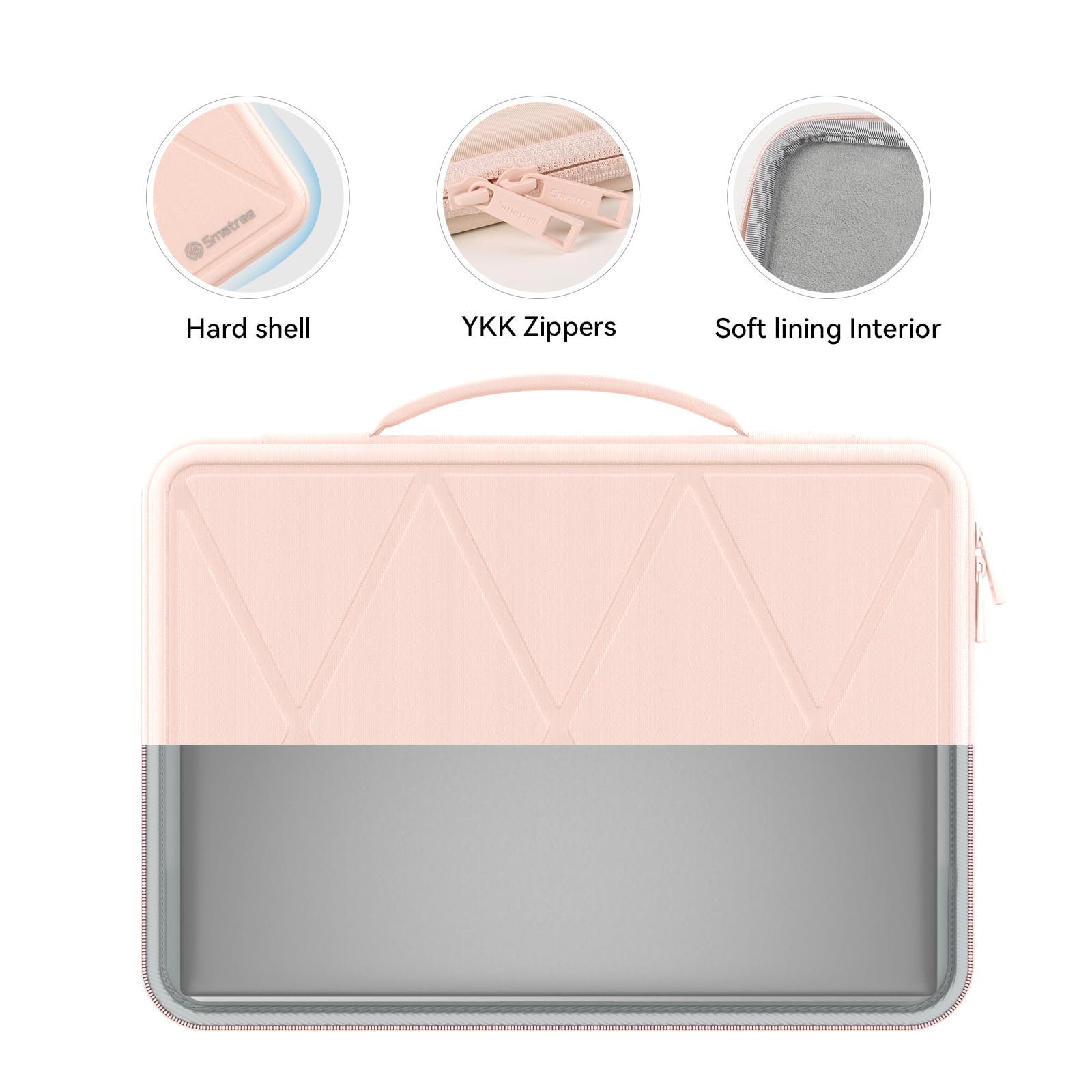 Smatree custodia rigida in EVA Compatible per 14 pollici HP EliteBook 645/640 G10/G9 Notebook PC, idrorepellente e antiurto portatile borsa, rosa (X8040TP)