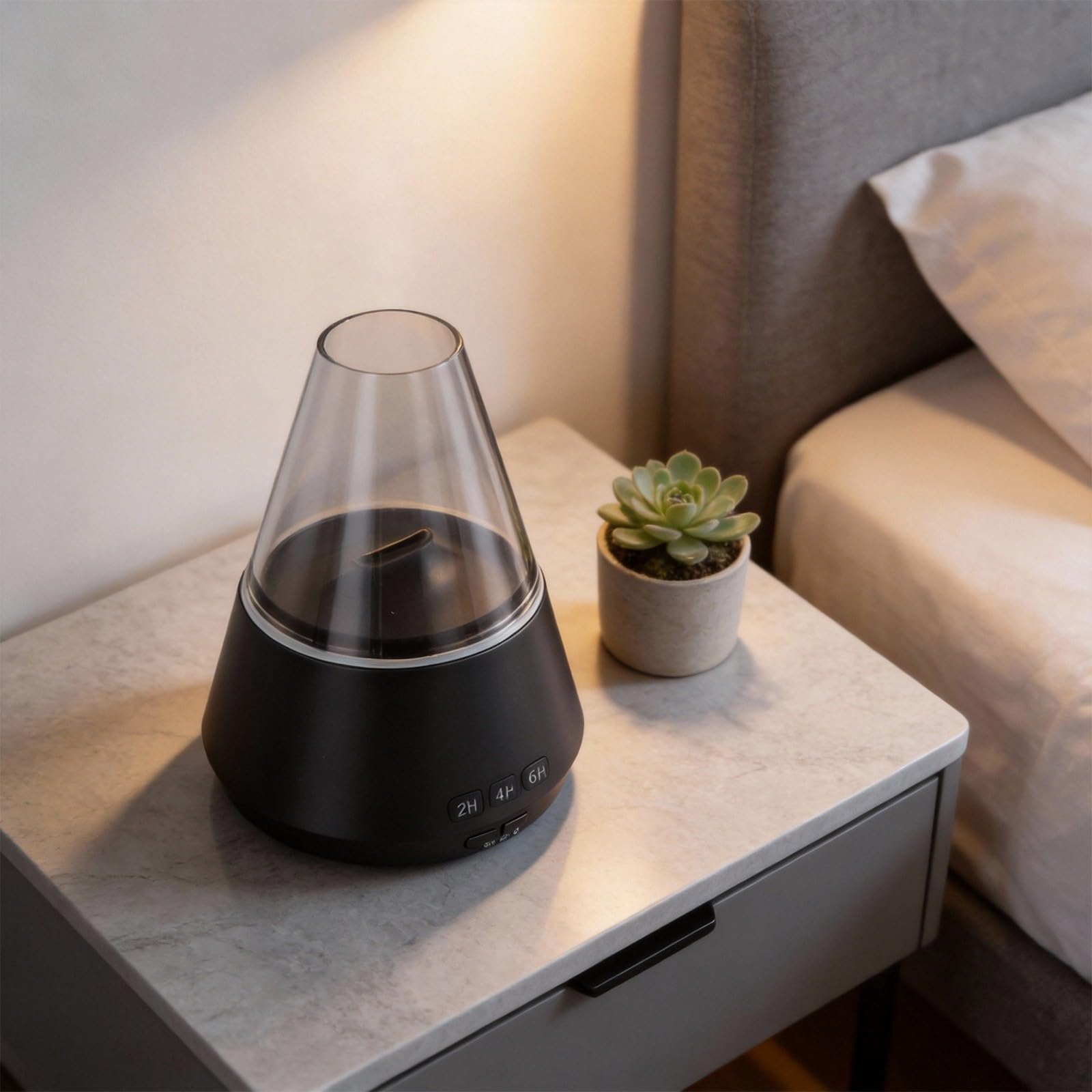 Diffuseur d'arômes USB flamme pour une nuit sereine et relaxante