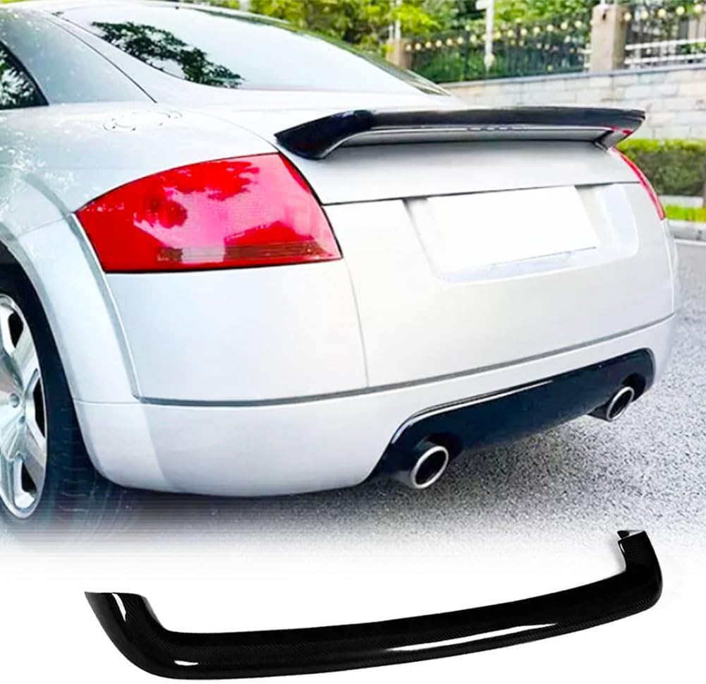 MCARCAR KIT Gloss Black Trunk Spoiler Compatible with Audi TT Mk1 Type 8N TT Quattro 1998-2006 Rear Boot Lid Highkick Wing Lip Factory Outlet