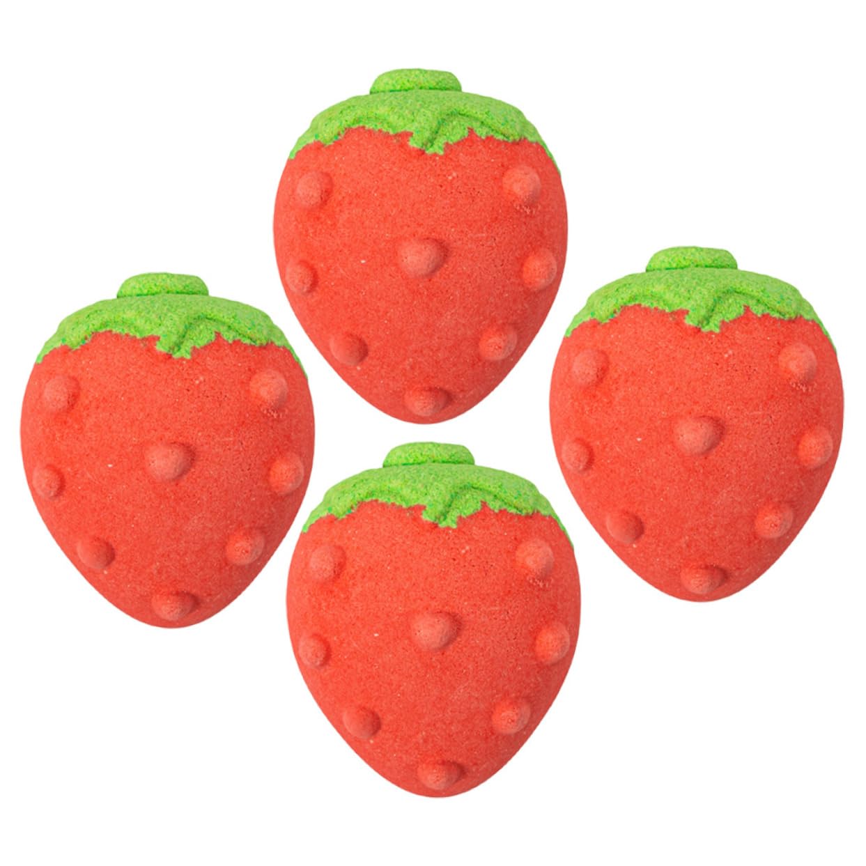 minkissy Strawberry Essential Oil Bath Salt 4 Pack Boys and Girls Bath Salt Set